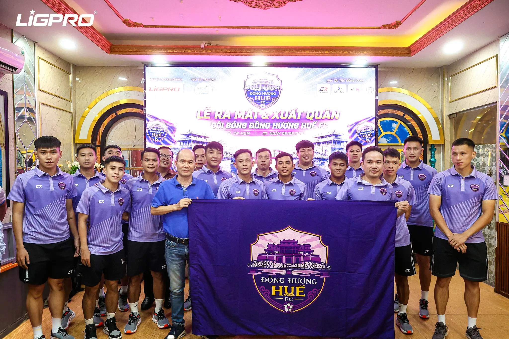 LIGPRO Trở Thành Nhà Tài Trợ Kim Cương Của HĐH Huế FC Tại DHF KINGTEK CUP 2026: Lễ Ra Mắt Và Xuất Quân