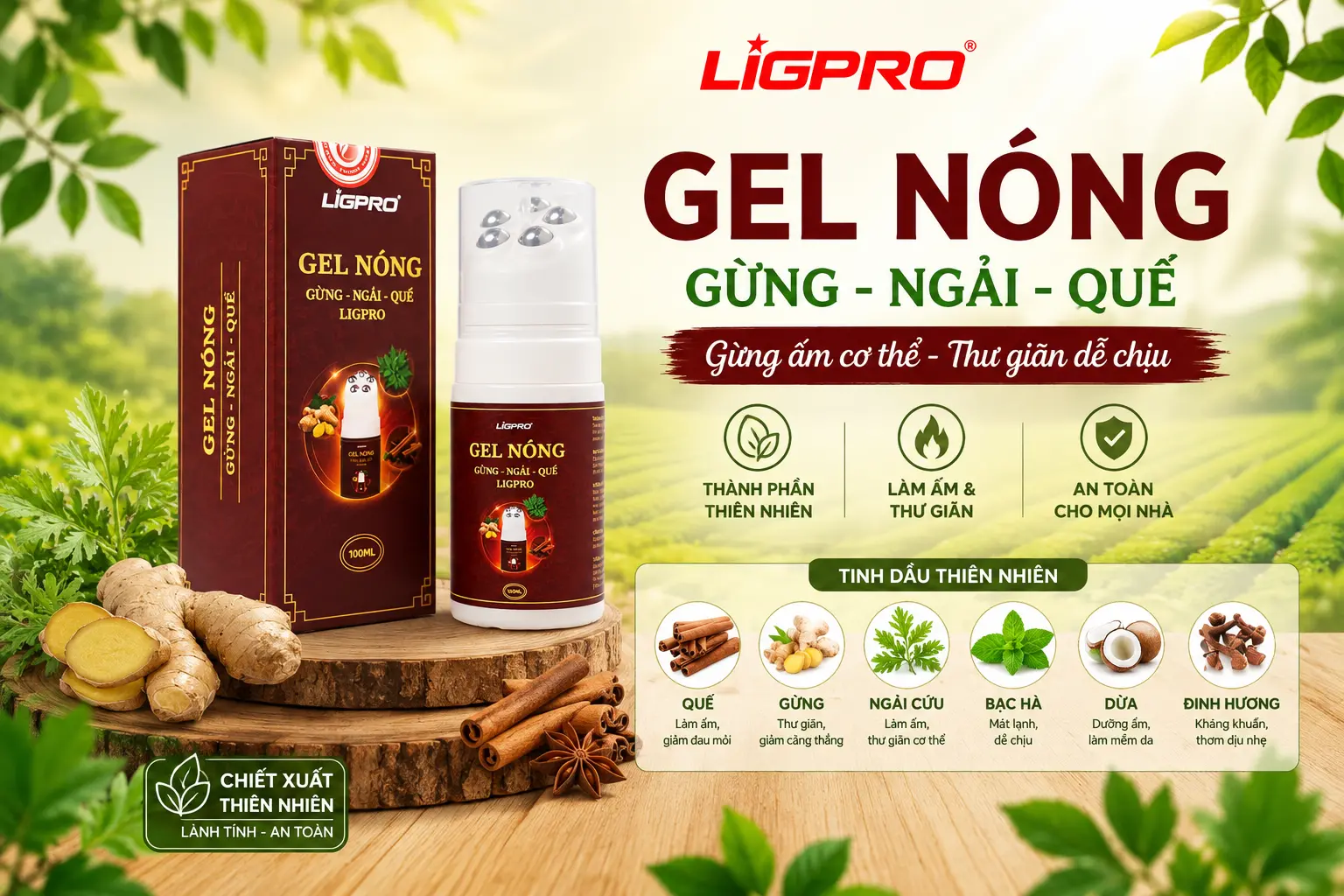 Gel Massage Đầu Con Lăn Ligpro: Hỗ Trợ Thư Giãn Cơ Và Giảm Cảm Giác Mỏi